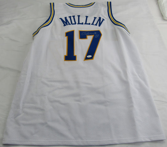 Chris Mullin Signed Auto Warriors Basketball Jersey w/ HOF Insc JSA J89658