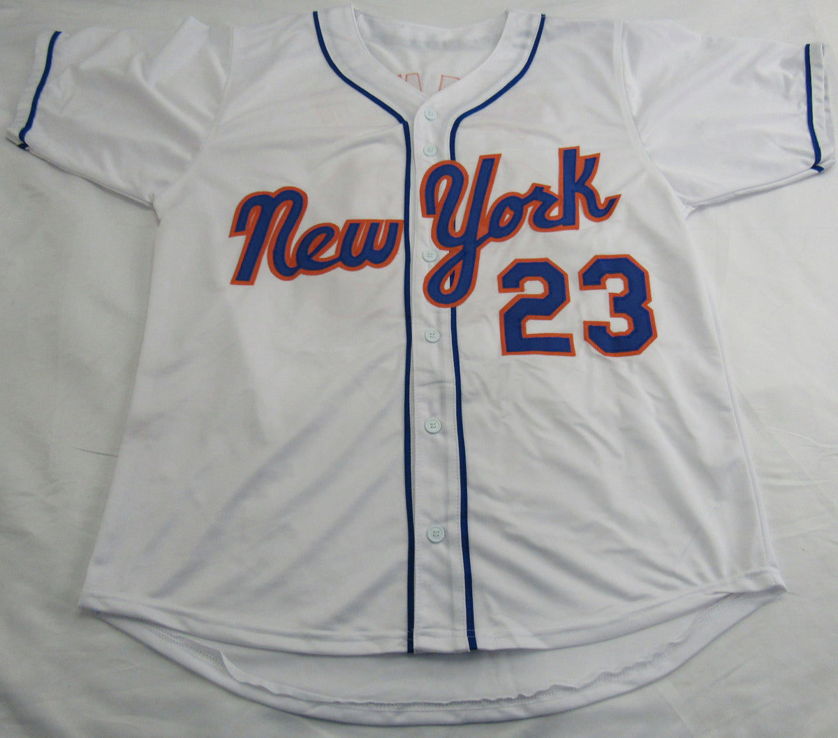 Julio Franco Signed Auto Mets Baseball Jersey JSA Witnessed Certified