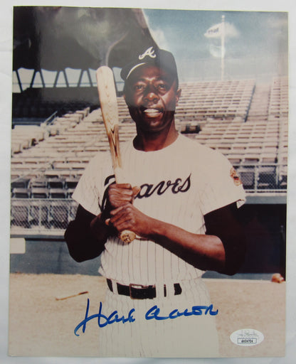 Hank Aaron Signed Auto Autograph 8x10 Photo JSA AX04704