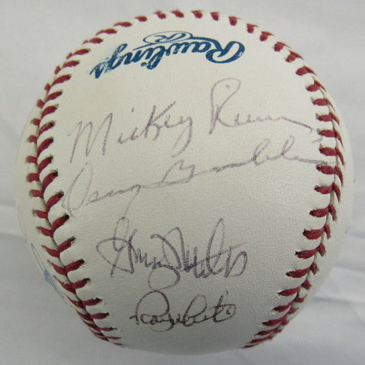 Multi Signed Rawlings Auto Baseball - New York Yankees 14 Signatures - Tim Raines Graig Nettles
