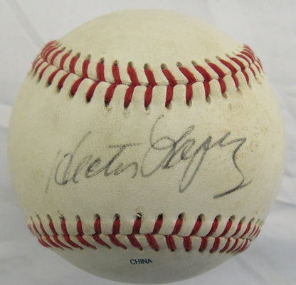 Hector Lopez Signed Auto Rawlings Baseball