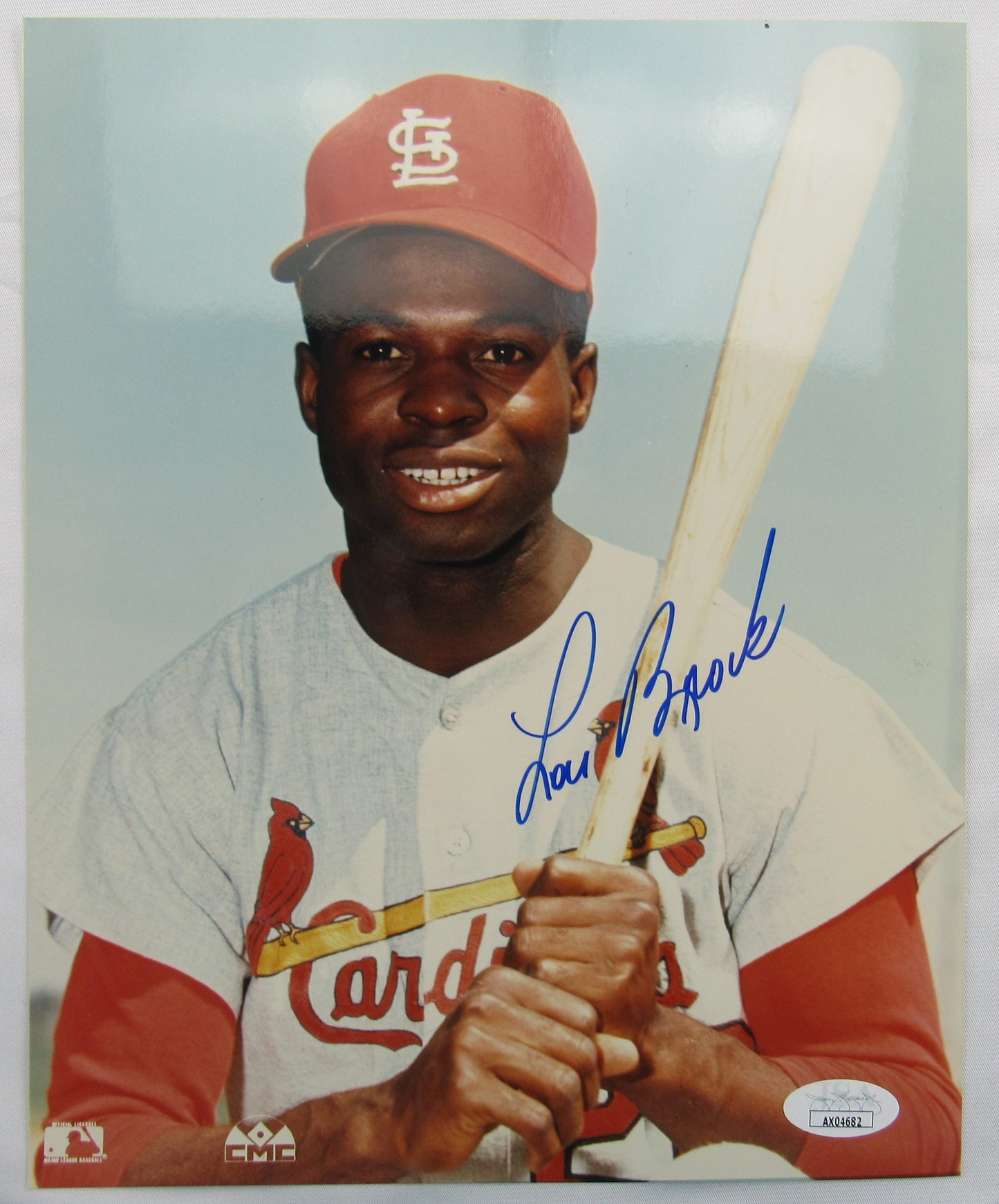 Lou Brock Signed Auto Autograph 8x10 Photo JSA AX04682