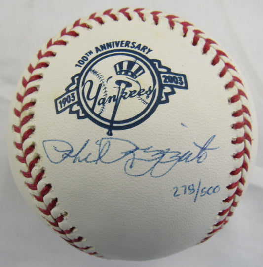 Phil Rizzuto Signed Auto Rawlings Yankees 100th Anniversary Baseball #278/500 Steiner Hologram