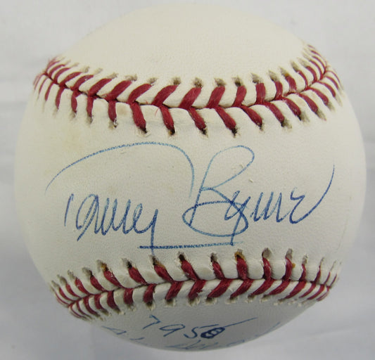 Tommy Byrne Signed Auto Rawlings Baseball w/ Insc