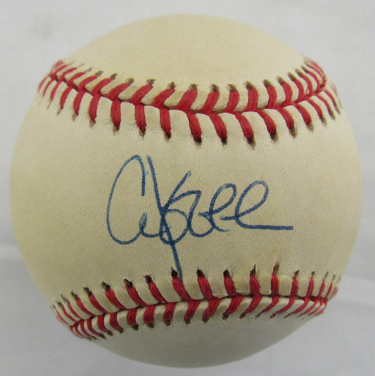 Chuck Knoblauch Signed Auto Rawlings 1998 Devil Rays Baseball