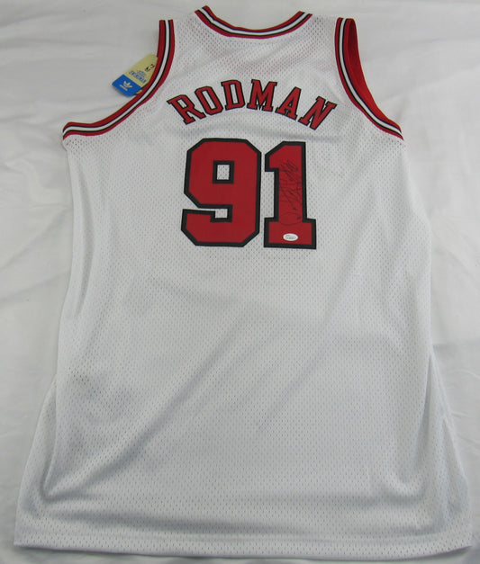 Dennis Rodman Signed Bulls Jersey JSA K98087