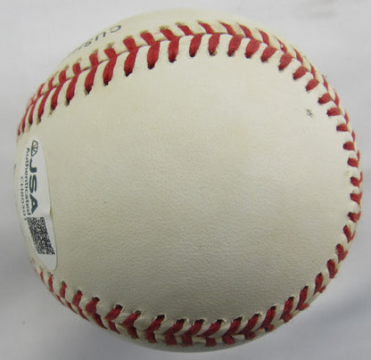 Eddie Mathews Signed Auto Rawlings Baseball JSA CH80301