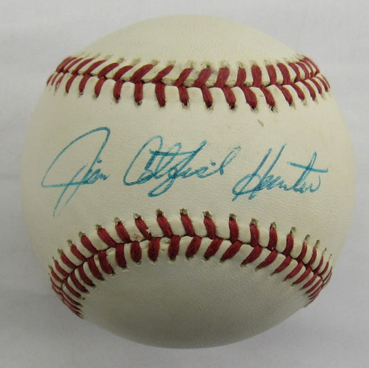 Jim Catfish Hunter Signed Auto Autograph Rawlings Baseball JSA AX04780