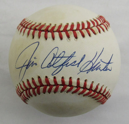 Jim Catfish Hunter Signed Auto Autograph Rawlings Baseball JSA AX04781