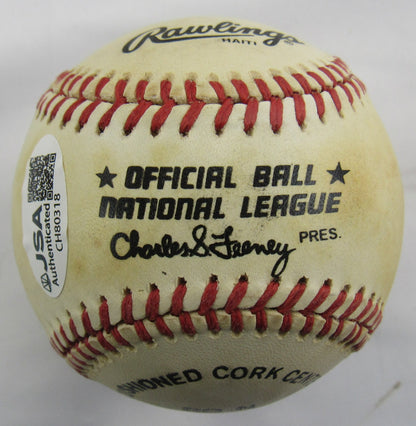 Tim Raines Signed Auto Rawlings Baseball JSA CH80318
