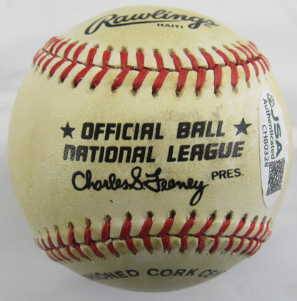 Tim Raines Signed Auto Rawlings Baseball JSA CH80328