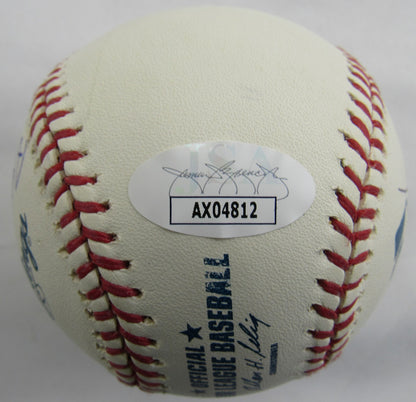 Mark Teixeira Alex Rodriguez Robinson Cano Signed Auto Autograph Rawlings Baseball JSA AX04812