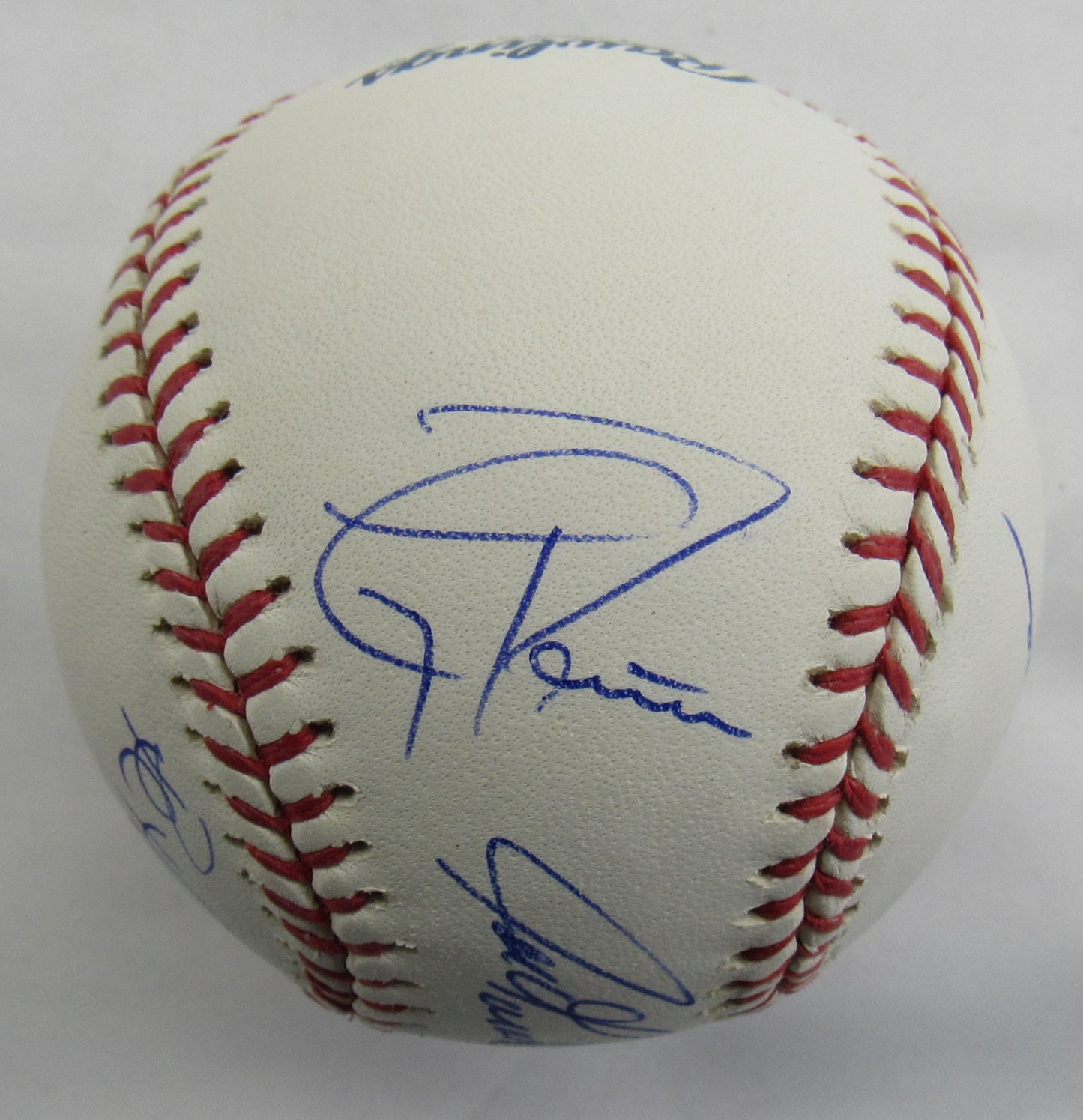 Joe Girardi Tony Pena Rob Thompson +3 Signed Auto Autograph Rawlings Baseball JSA AX04811