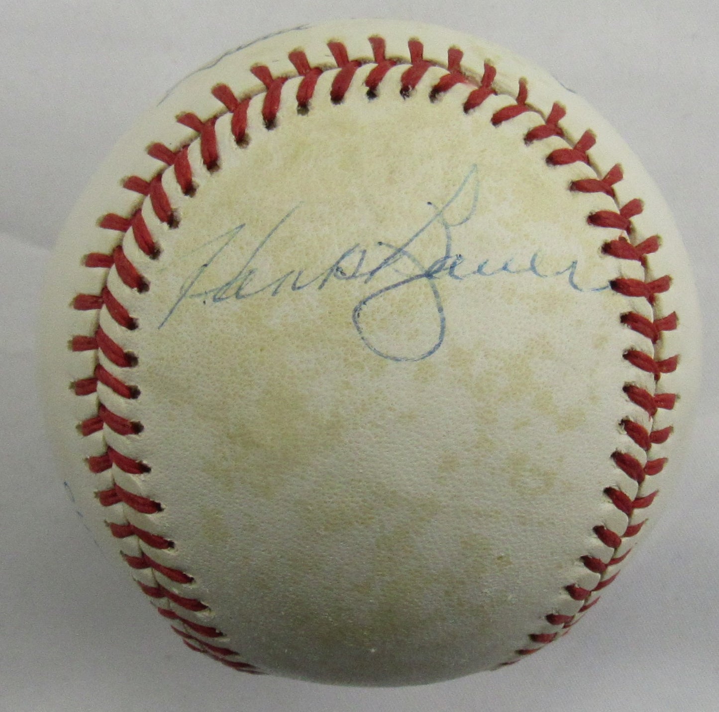 Gene Woodling Hank Bauer Signed Auto Autograph Rawlings Baseball JSA AX04808