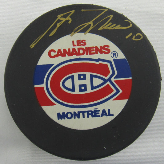 Guy LaFleur Signed Auto Islanders Puck JSA CH80335