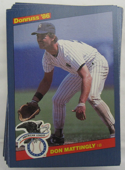 1986 Donruss Action All Stars Complete Set - 3x5 Cards