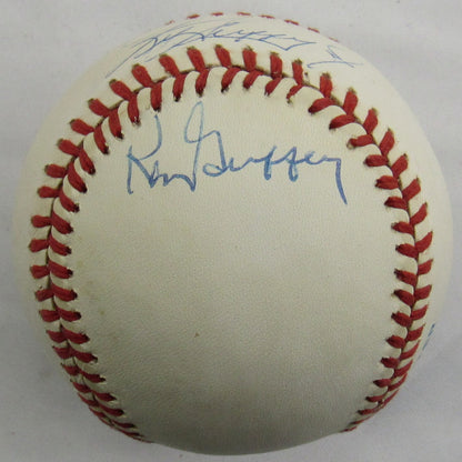 Ken Griffey Jr Ken Griffey Sr Signed Auto Autograph Rawlings Baseball JSA AX04837