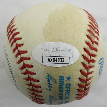 Jim Catfish Hunter Signed Auto Autograph Rawlings Baseball JSA AX04833