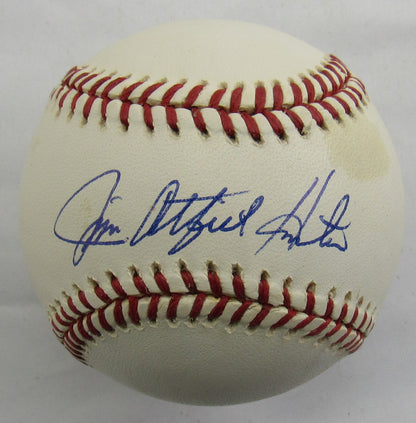 Jim Catfish Hunter Signed Auto Autograph Rawlings Baseball JSA AX04831