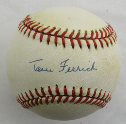 Tom Ferrick Signed Auto Autograph Rawlings Baseball JSA AX04908