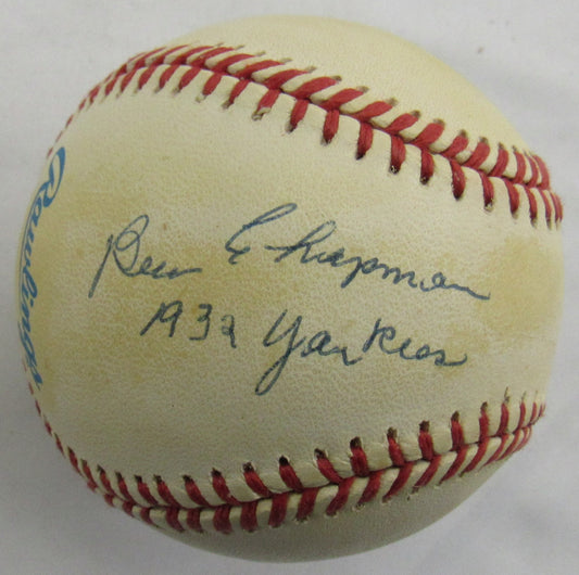 Ben Chapman Signed Auto Autograph Rawlings Baseball JSA AX04909