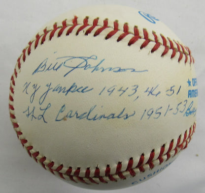 Bill Johnson Signed Auto Autograph Rawlings Baseball JSA AX04875