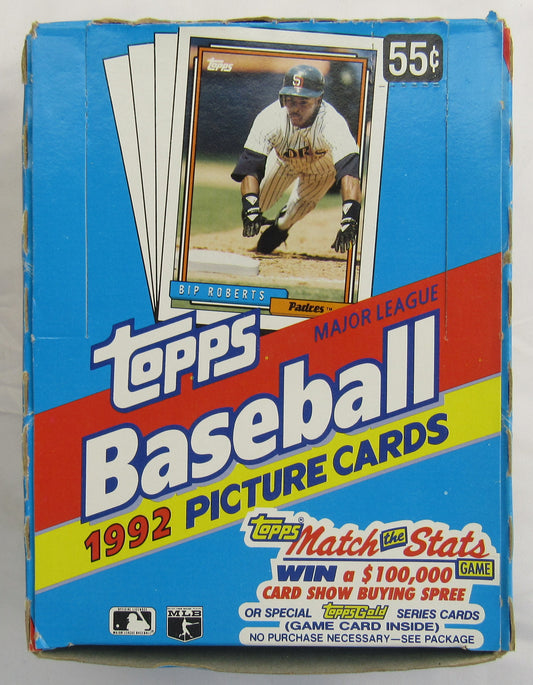 1992 Topps Baseball Wax Box - 36ct