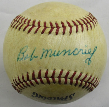 Bob Muncrief Signed Auto Autograph Spalding Baseball JSA AX04866