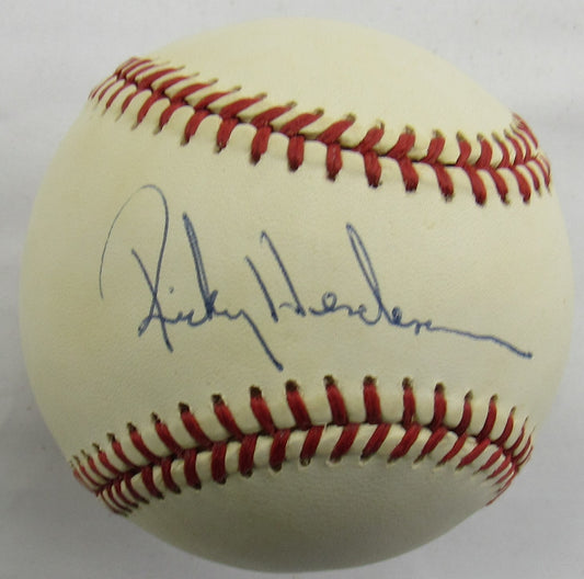 Rickey Henderson Signed Auto Autograph Rawlings Baseball JSA AX04863