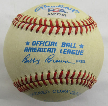 Ed Lopat Signed Auto Autograph Rawlings Baseball PSA/DNA AN77743