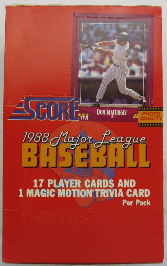 1988 Score Baseball Wax Box - 36ct