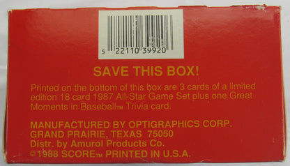 1988 Score Baseball Wax Box - 36ct