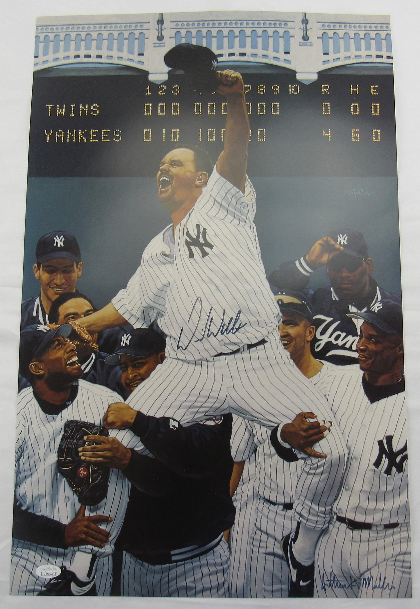 David Wells Signed Auto Autograph 16x24 Photo JSA AX04966