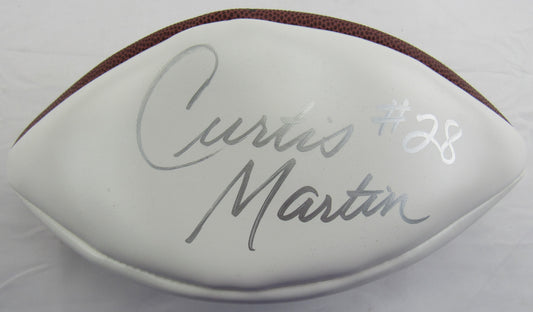 Curtis Martin Signed Auto Autograph Wilson Football JSA AX04965