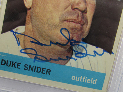 Duke Snider 1964 #155 Topps Signed Auto Autograph Card PSA Encapsulated