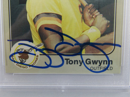 Tony Gwynn 1983 #360 Fleer Signed Auto Autograph Card PSA Encapsulated