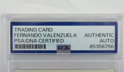 Fernando Valenzuela 1981 Fleer Signed Auto Autograph Baseball Card PSA Encapsulated