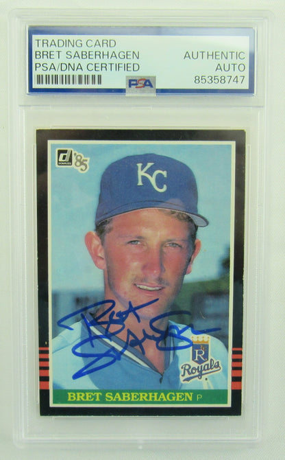 Bret Saberhagen 1984 Donruss Signed Auto Autograph Baseball Card PSA Encapsulated