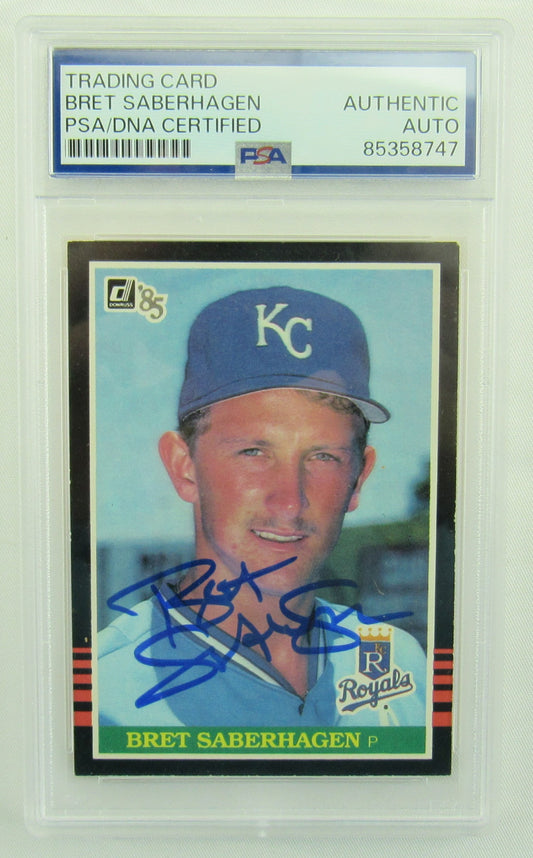 Bret Saberhagen 1984 Donruss Signed Auto Autograph Baseball Card PSA Encapsulated