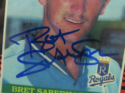 Bret Saberhagen 1984 Donruss Signed Auto Autograph Baseball Card PSA Encapsulated