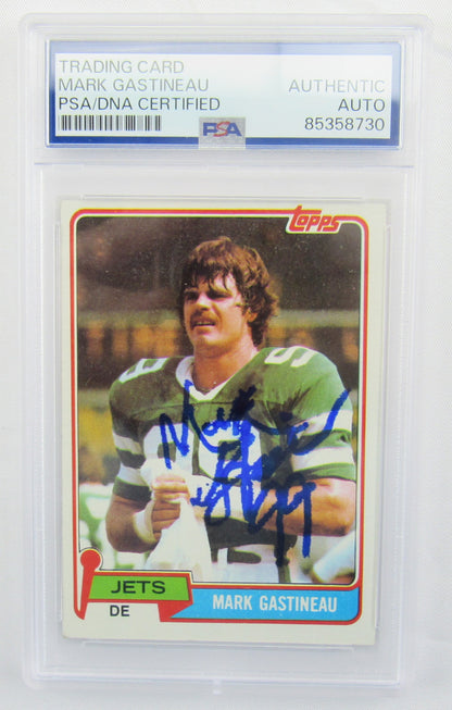 Mark Gastineau 1981 Topps Signed Auto Autograph Football Card PSA Encapsulated