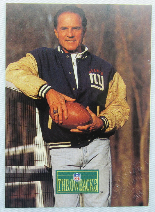 1992 Proline Portraits Frank Gifford Signed Auto Autograph Football Card #428