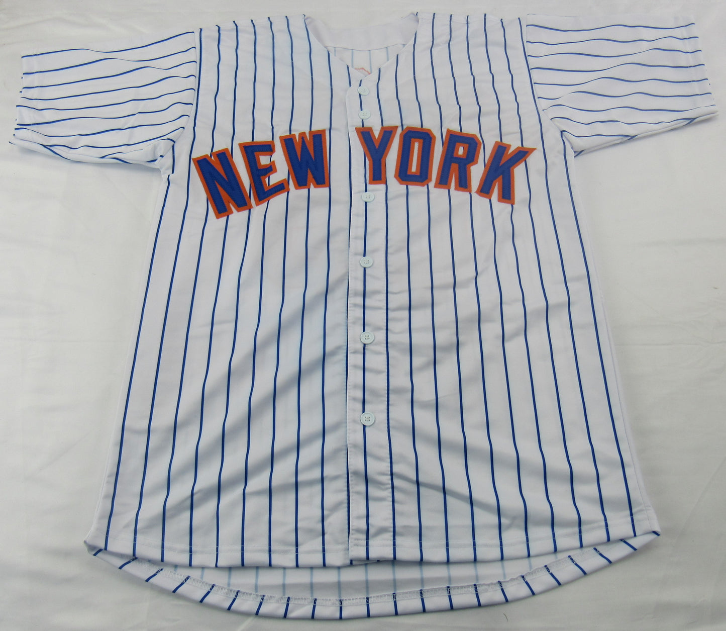 1969 World Champion Signed Auto Autograph Replica Mets Jersey w/ Insc JSA Witness COA