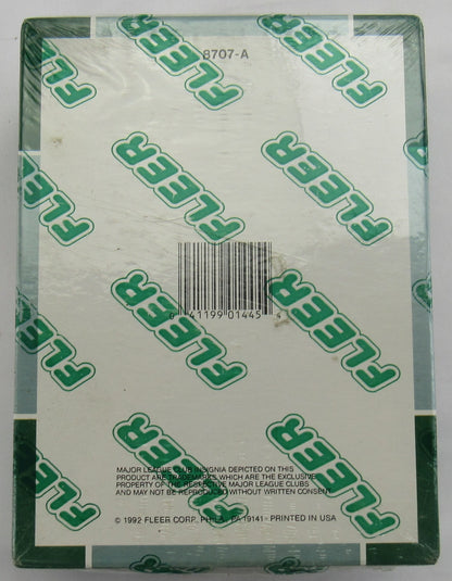 1992 Fleer Baseball Wax Pack Box