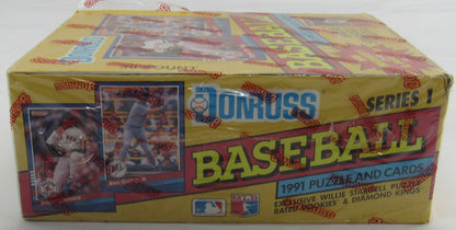 1991 Donruss Baseball Wax Pack Box