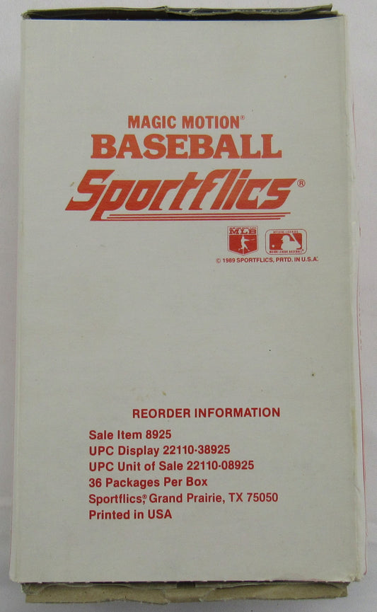 1989 Sportfilcs Baseball Wax Pack Box