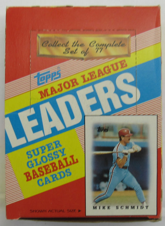 1988 Topps Baseball League Leaders Wax Pack Box
