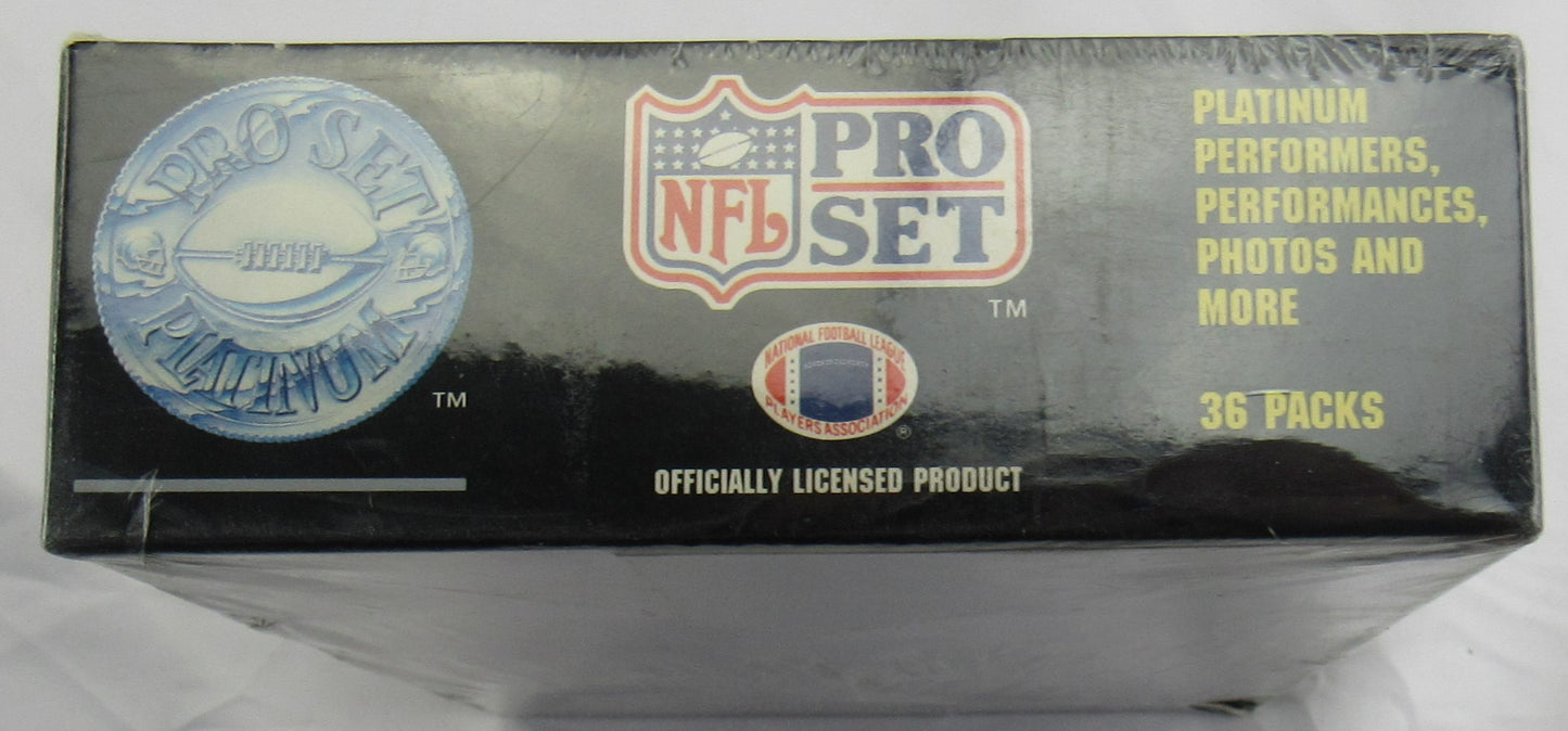 1991 Series 1 Pro Set Platinum Football Card Box Factory Sealed - 36CT