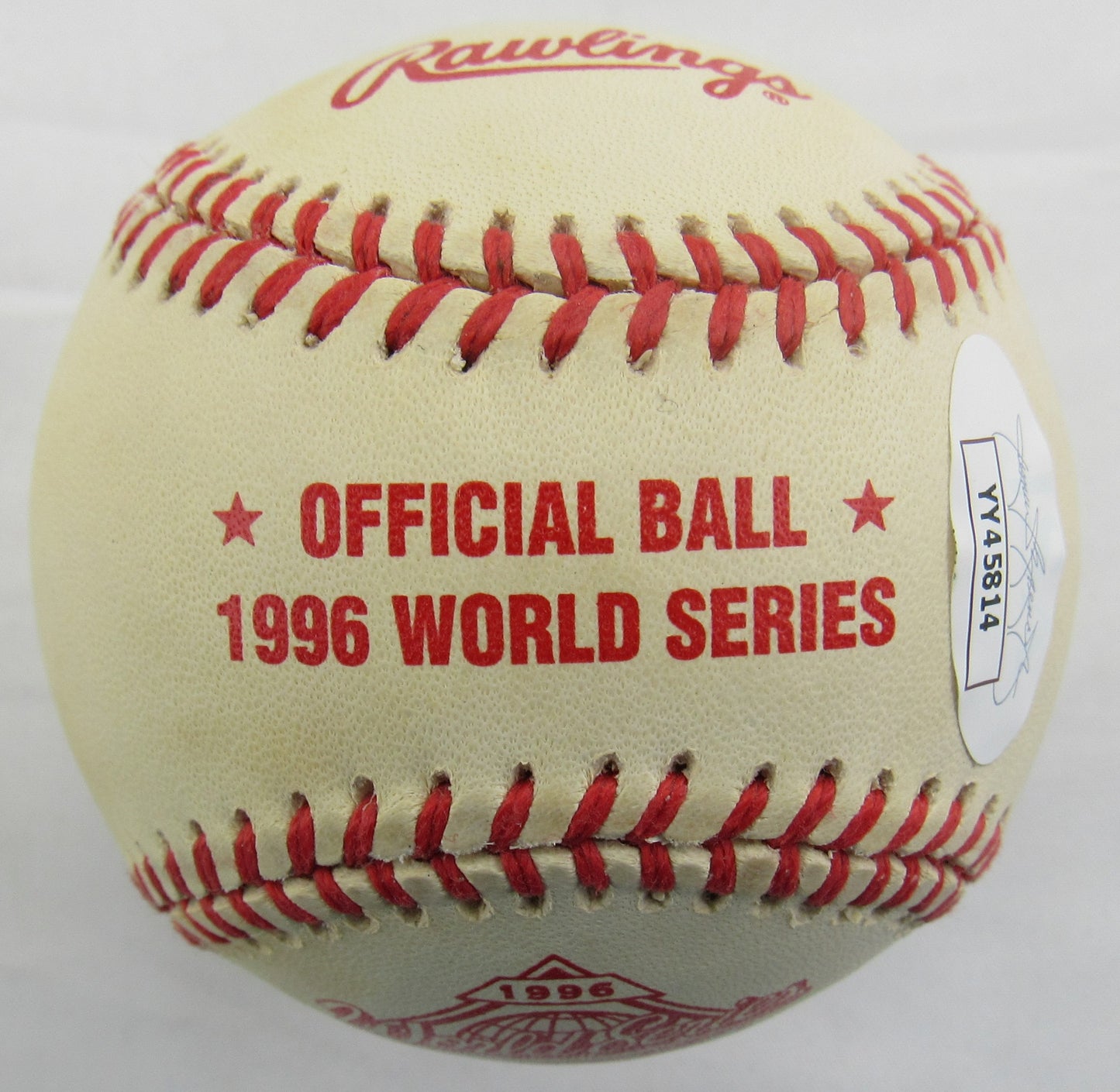 Derek Jeter Signed Auto Autograph 1996 World Series Rawlings Baseball JSA LOA YY45814