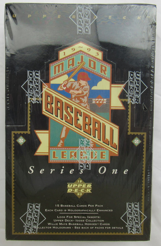 1993 Upper Deck Baseball Series 1 Wax Box - Piazza RC